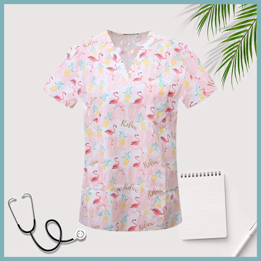 Favorite Pet Medical Scrub Tops-Cotton
