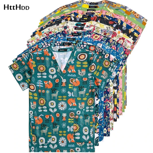 Cotton Unisex Medical Scrub Tops.