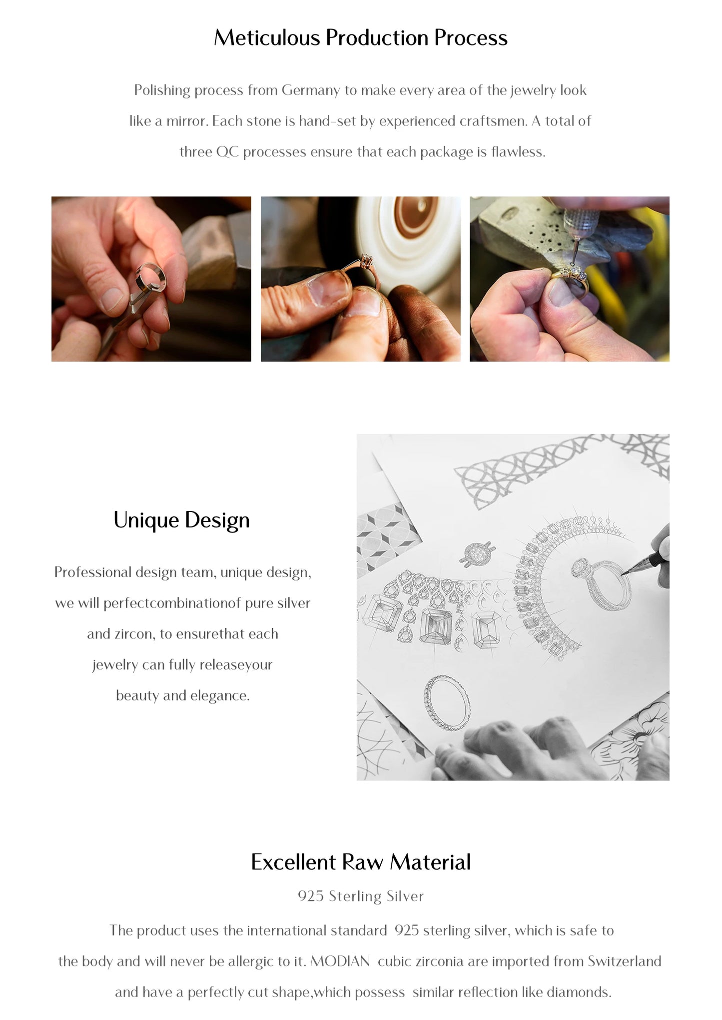 MODIAN D Color Sparkling Moissanite Circle Ear Buckle 925 Sterling Silver; cute ❤️