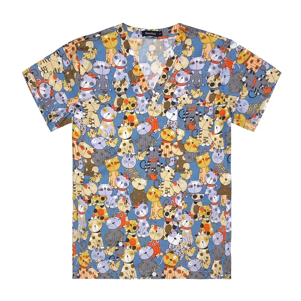 Cotton Unisex Medical Scrub Tops.