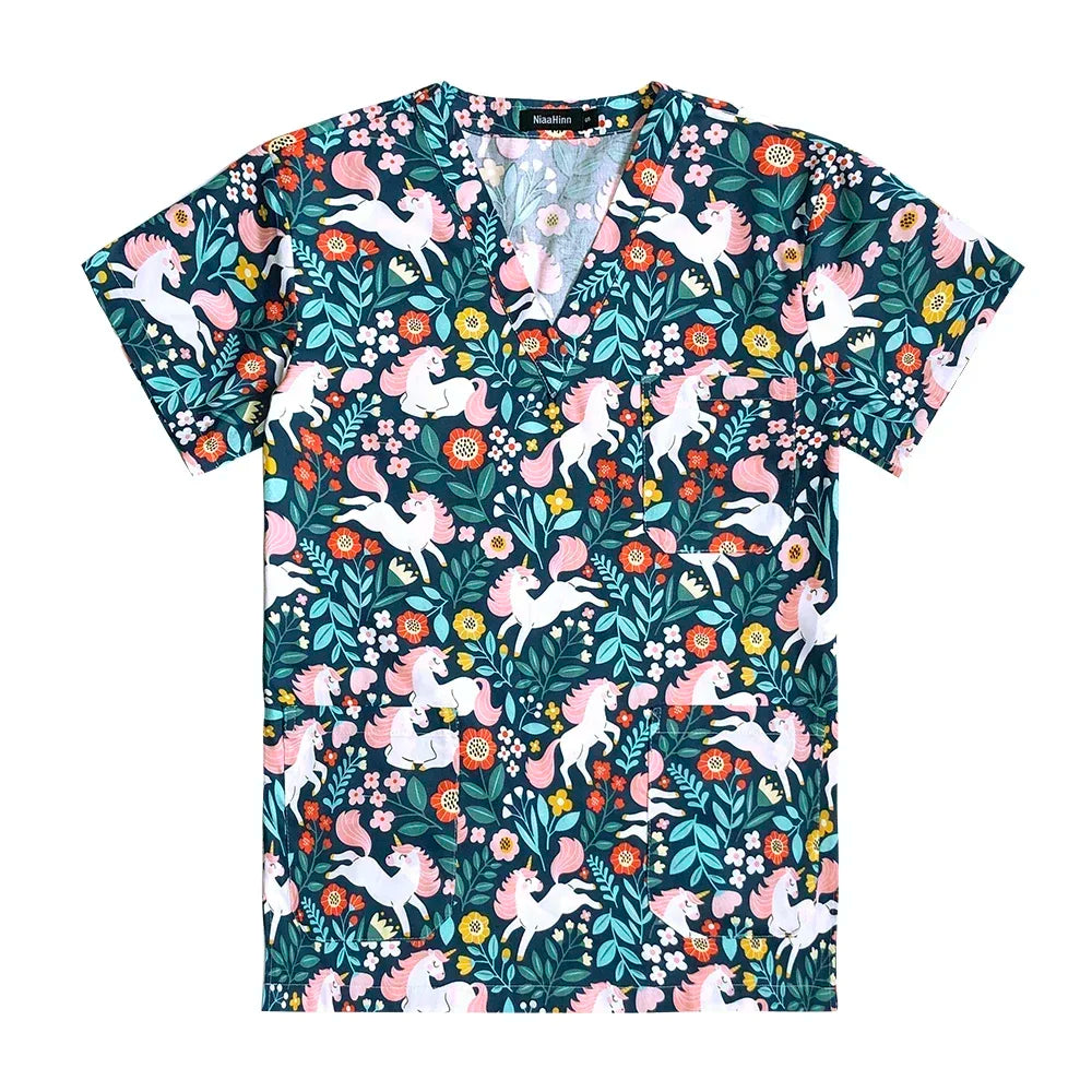 Cotton Unisex Medical Scrub Tops.