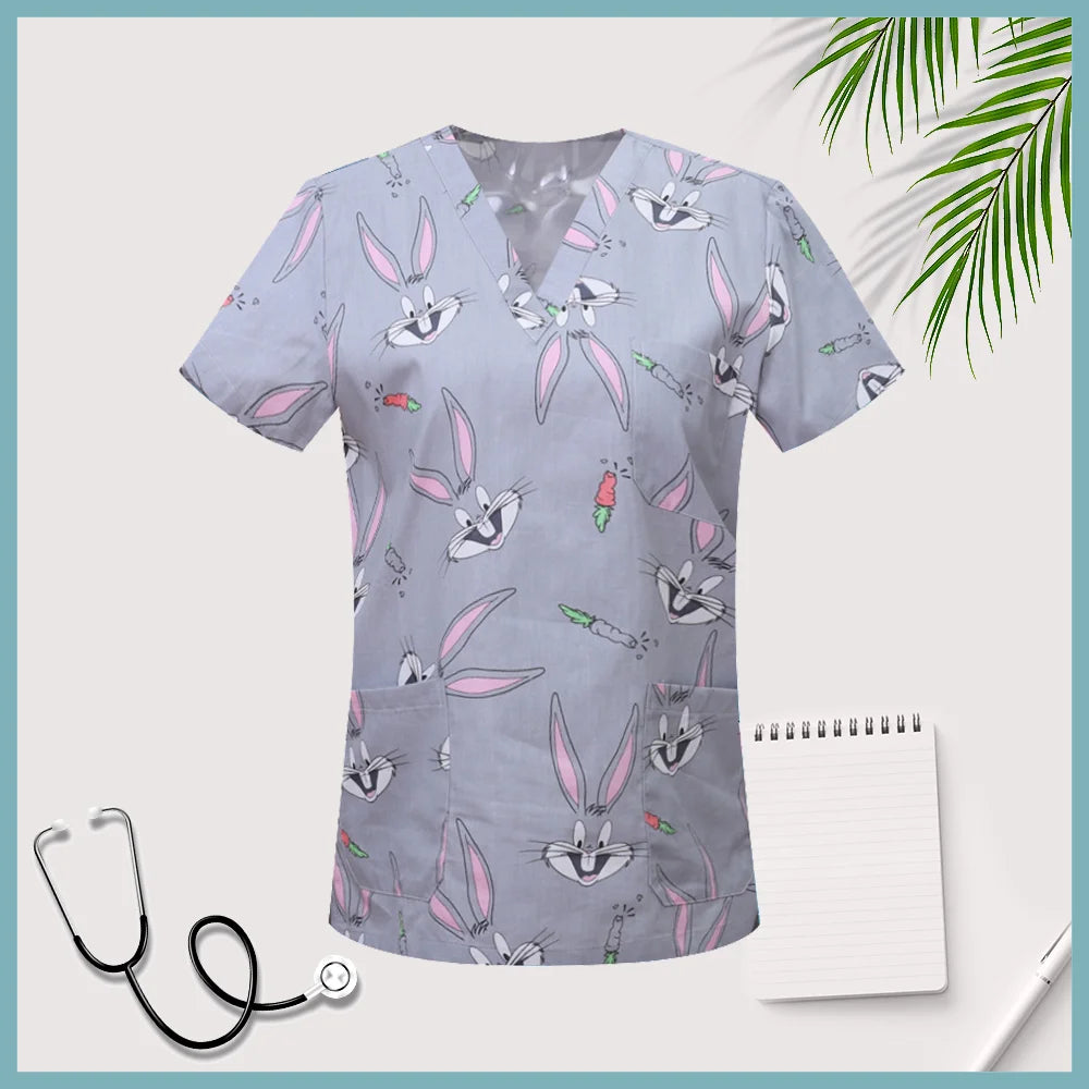 Favorite Pet Medical Scrub Tops-Cotton