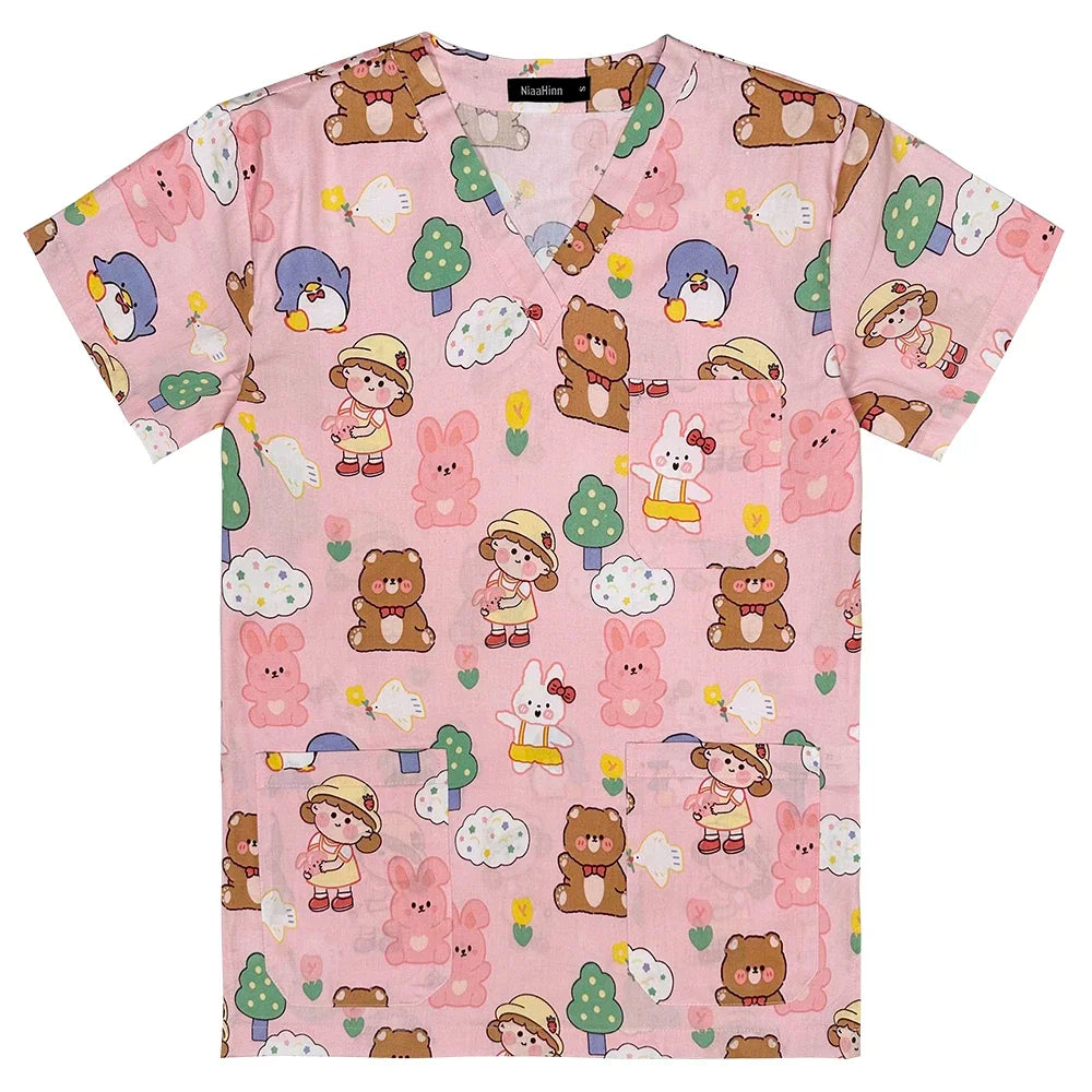 Cotton Unisex Medical Scrub Tops.