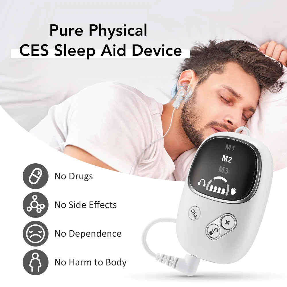 CES Vagus Nerve Stimulation; Relieves Insomnia and Promote Fast and Deep Sleep