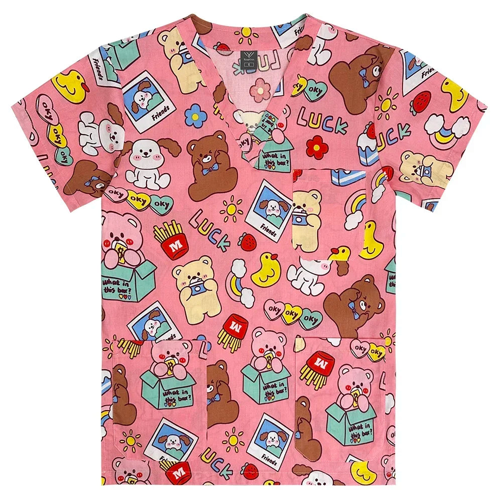 Cotton Unisex Medical Scrub Tops.