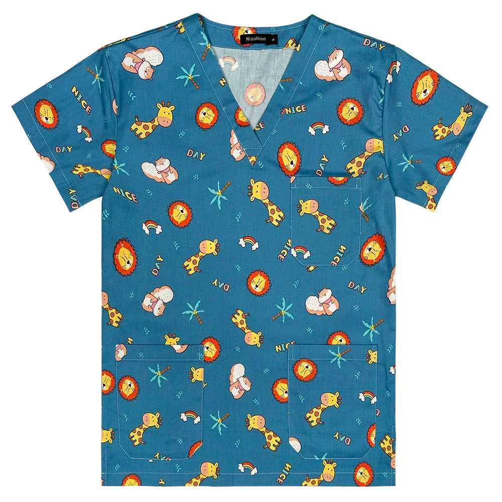 Cotton Unisex Medical Scrub Tops.