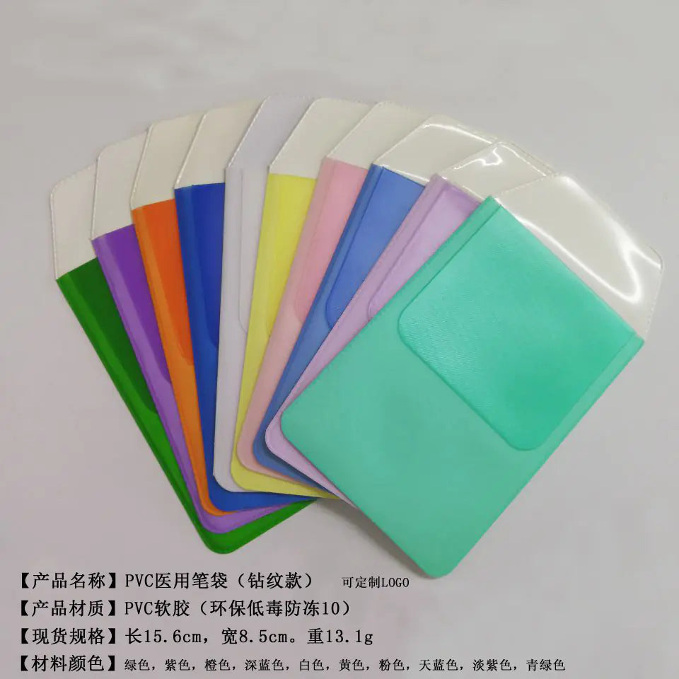Thick PVC Nurse Doctor Pen Bag with Leak-Proof Design